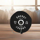 Maxbell Barbell Plate Shaped Fitness Bag Sports Gym Backpack for Fitness Gym Camping Black