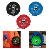 Maxbell Barbell Plate Shaped Fitness Bag Sports Gym Backpack for Fitness Gym Camping Black