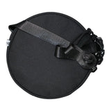 Maxbell Barbell Plate Shaped Fitness Bag Sports Gym Backpack for Fitness Gym Camping Black