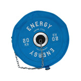 Maxbell Barbell Plate Shaped Fitness Bag Sports Gym Backpack for Fitness Gym Camping Blue