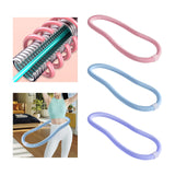 Maxbell Weighted Fitness Hoop Outdoor Weighted Spring Hoop for Travel Men Women Home Pink