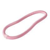 Maxbell Weighted Fitness Hoop Outdoor Weighted Spring Hoop for Travel Men Women Home Pink