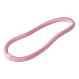 Maxbell Weighted Fitness Hoop Outdoor Weighted Spring Hoop for Travel Men Women Home Pink