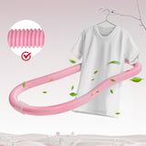 Maxbell Weighted Fitness Hoop Outdoor Weighted Spring Hoop for Travel Men Women Home Pink