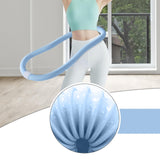 Maxbell Weighted Fitness Hoop Outdoor Weighted Spring Hoop for Travel Men Women Home Blue