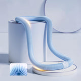 Maxbell Weighted Fitness Hoop Outdoor Weighted Spring Hoop for Travel Men Women Home Blue