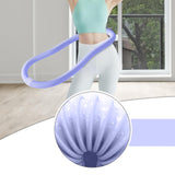 Maxbell Weighted Fitness Hoop Outdoor Weighted Spring Hoop for Travel Men Women Home Violet