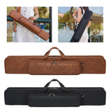 Maxbell Billiards Pool Cue Case Portable 1/2 Cue Cases Wear Resistant Pool Cue Pouch brown