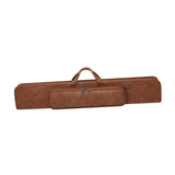 Maxbell Billiards Pool Cue Case Portable 1/2 Cue Cases Wear Resistant Pool Cue Pouch brown