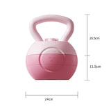 Maxbell Water Filled Kettlebell Body Exercise Versatile Women Self Filled Kettlebell Pink