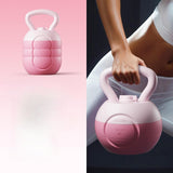Maxbell Water Filled Kettlebell Body Exercise Versatile Women Self Filled Kettlebell Pink
