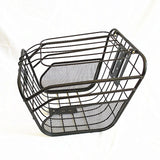 Maxbell Front and Rear Electric Bike Basket Bicycle Basket for Beach Outdoor Cycling