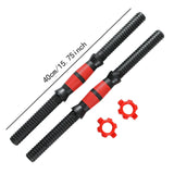 Maxbell 2x Dumbbell Bar Sturdy Dumbbell Weights Set for Sport Fitness Equipment Gym 40cm