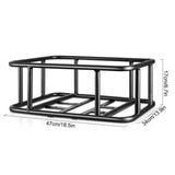 Rear Bike Basket Lightweight Bike Cargo Rack for Bicycles Riding Bikes Racks 47cmx34cmx17cm