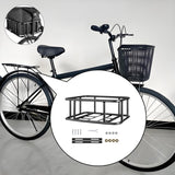 Rear Bike Basket Lightweight Bike Cargo Rack for Bicycles Riding Bikes Racks 47cmx34cmx17cm