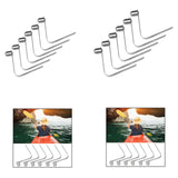 Maxbell 6 Pieces Kayak Paddle Spring Clips Single End Sturdy Outdoor Tent Pole Clips 8mm