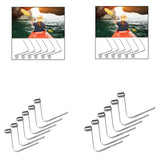 Maxbell 6 Pieces Kayak Paddle Spring Clips Single End Sturdy Outdoor Tent Pole Clips 8mm