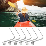 Maxbell 6 Pieces Kayak Paddle Spring Clips Single End Sturdy Outdoor Tent Pole Clips 8mm