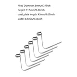 Maxbell 6 Pieces Kayak Paddle Spring Clips Single End Sturdy Outdoor Tent Pole Clips 8mm