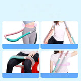 Maxbell Fitness Hoop Training Professional with Waist Belt for Travel Women Men Yoga Gray Green 1.5kg