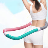 Maxbell Fitness Hoop Training Professional with Waist Belt for Travel Women Men Yoga Gray Green 1.5kg