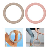 Maxbell Weight Ring Weighted Circle for Strength Training Home Fitness Yoga Exercise Cream tea color