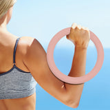 Maxbell Weight Ring Weighted Circle for Strength Training Home Fitness Yoga Exercise Pink color