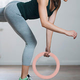 Maxbell Weight Ring Weighted Circle for Strength Training Home Fitness Yoga Exercise Pink color