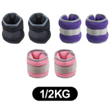 Maxbell 2Pcs Wrist Ankle Weights Multipurpose for Running Exercise Strength Training 0.5kg Black