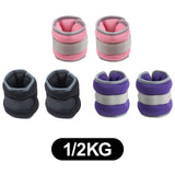 Maxbell 2Pcs Wrist Ankle Weights Multipurpose for Running Exercise Strength Training 0.5kg Black