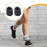 Maxbell 2Pcs Wrist Ankle Weights Multipurpose for Running Exercise Strength Training 0.5kg Black