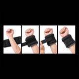 Maxbell 2Pcs Wrist Ankle Weights Multipurpose for Running Exercise Strength Training 0.5kg Black