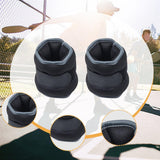Maxbell 2Pcs Wrist Ankle Weights Multipurpose for Running Exercise Strength Training 1kg Black