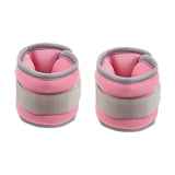 Maxbell 2Pcs Wrist Ankle Weights Multipurpose for Running Exercise Strength Training 0.5kg Pink