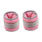 Maxbell 2Pcs Wrist Ankle Weights Multipurpose for Running Exercise Strength Training 0.5kg Pink