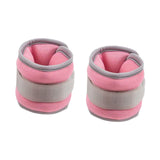Maxbell 2Pcs Wrist Ankle Weights Multipurpose for Running Exercise Strength Training 0.5kg Pink