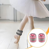 Maxbell 2Pcs Wrist Ankle Weights Multipurpose for Running Exercise Strength Training 0.5kg Pink
