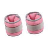 Maxbell 2Pcs Wrist Ankle Weights Multipurpose for Running Exercise Strength Training 1kg Pink