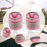 Maxbell 2Pcs Wrist Ankle Weights Multipurpose for Running Exercise Strength Training 1kg Pink