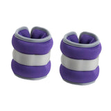 Maxbell 2Pcs Wrist Ankle Weights Multipurpose for Running Exercise Strength Training 0.5kg Purple