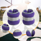 Maxbell 2Pcs Wrist Ankle Weights Multipurpose for Running Exercise Strength Training 0.5kg Purple