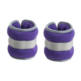 Maxbell 2Pcs Wrist Ankle Weights Multipurpose for Running Exercise Strength Training 1kg Purple