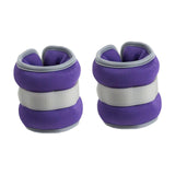 Maxbell 2Pcs Wrist Ankle Weights Multipurpose for Running Exercise Strength Training 1kg Purple
