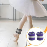 Maxbell 2Pcs Wrist Ankle Weights Multipurpose for Running Exercise Strength Training 1kg Purple