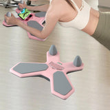 Maxbell Plank Board Abdomen Exercise Core Strength Training for Sports Office Indoor Pink