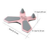 Maxbell Plank Board Abdomen Exercise Core Strength Training for Sports Office Indoor Pink