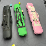 Maxbell Pool Cue Case for 1/2 Billiard Stick with Handle Scratch Resistant Protector Black