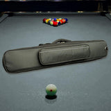 Maxbell Pool Cue Case for 1/2 Billiard Stick with Handle Scratch Resistant Protector Black