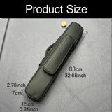 Maxbell Pool Cue Case for 1/2 Billiard Stick with Handle Scratch Resistant Protector Black