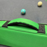 Maxbell Pool Cue Case for 1/2 Billiard Stick with Handle Scratch Resistant Protector Green